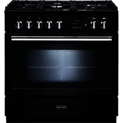 Rangemaster Professional+ FXP 90cm 92730 Dual Fuel Range Cooker in Black with FSD Hob